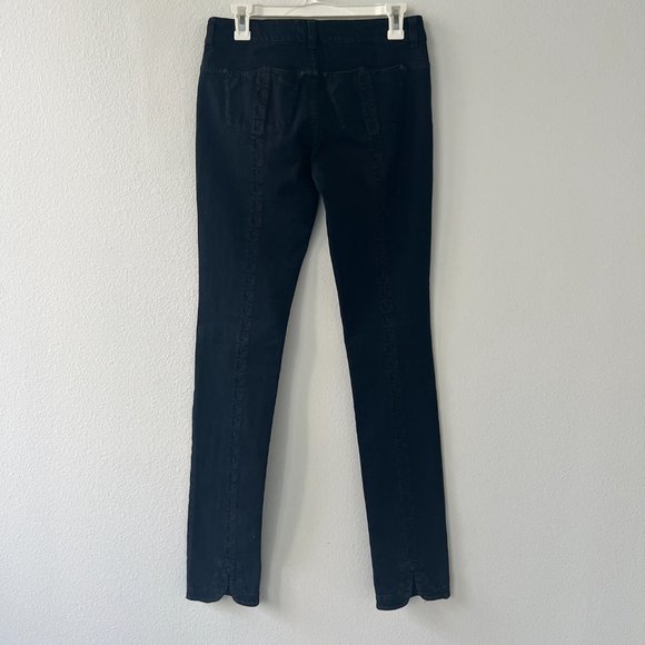 L'Wren Scott Fleur De Lis Dark Denim Jeans Size 29 - Picture 2 of 7